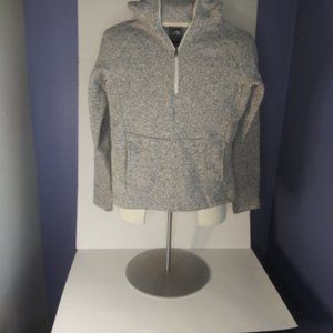 The North Face Heather Knit Hoodie Zip Pullover Kangaroo Pocket Sweater Size SP